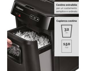 Distruggidocumenti AutoMax 150C a frammenti 32L - 8359 - 3