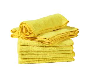 Panni microfibra Ultrega 40 x 40 cm giallo pack 10 pezzi - 15586 - 1