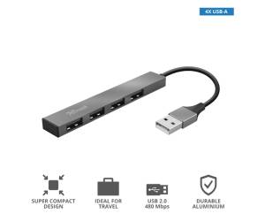 Hub Mini 4 porte Halyx alluminio - 17981 - 1