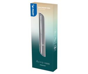 Penna a sfera scatto Acro 1000 punta 1 mm fusto argento - 21688 - 1