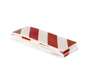 Pannello antiurto adesivo BOX 24 x 50 cm EPE LDPE bianco rosso - 13236 - 1