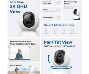Telecamera Wi Fi 2K uso in interno Tp link - 6219 - 2