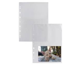 Buste forate Atla FT porta foto e cartoline 4 spazi 13 x 18 cm trasparente - 4227 - 1