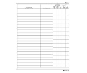 Registro infortuni 31 x 24,5 cm 15 pagine - 1056 - 2