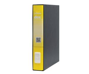 Registratore 4 dorso 5 cm commerciale 23 x 29,7 cm giallo - 3058 - 1