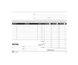 Blocco fatture 3 aliquote Iva 50 fogli 2 copie autoautoricalcanti 15 x 23 cm E5289A - 3977 - 1