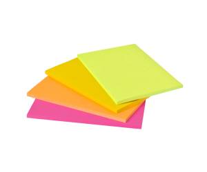Blocco foglietti Super Sticky Meeting Notes 6445 SSP 152 x 101 mm 45 fogli rosa verde neon - 4642 - 2