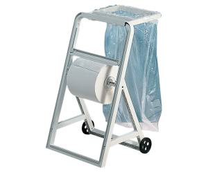 Portasacco per dispenser a cavalletto ABS 4,2 x 35,6 x 40 cm bianco - 6527 - 1