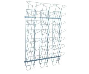 Espositore da parete metallo 21 tasche - A4,13454 - 1