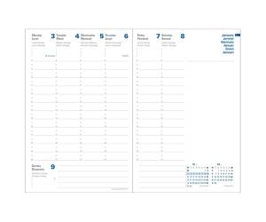 Agenda settimanale Ministro 2026 copertina Impala 16 x 24 cm nero - 2306 - 1