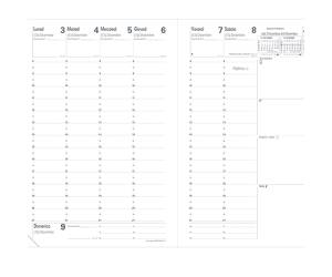 Agenda settimanale Ministro 2026 copertina Impala 16 x 24 cm nero - 2306 - 2