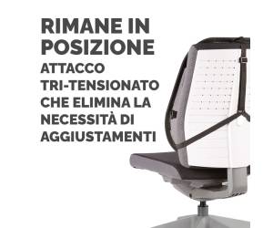 Supporto schiena Office Suites 50x45x20 cm in tessuto a rete nero - 17439 - 2
