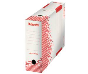 Scatola archivio Speedbox dorso 10 cm 35x25 cm bianco e rosso - 9270 - 1