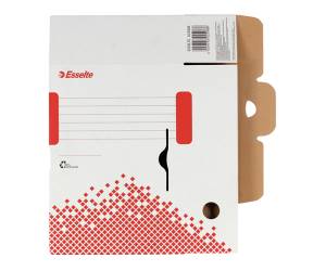 Scatola archivio Speedbox dorso 10 cm 35x25 cm bianco e rosso - 9270 - 3