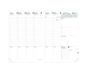 Agenda settimanale Prenote 2026 copertina Impala 21 x 29,7 cm nero - 2368 - 1