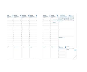 Agenda settimanale Trinote 2026 copertina Impala 18 x 24 cm nero - 2369 - 2