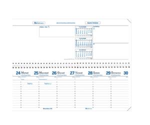 Agenda settimanale Agendascop 2026 con spirale copertina Impala 30 x 10 cm nero - 2383 - 2