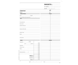 Blocco preventivi e ordinativi per banchetti 50,50 copie autoricalcanti 29,7 x 21,5 cm - 6022 - 1