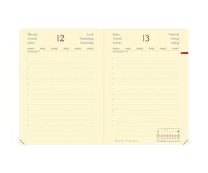 Agenda giornaliera Daily Pocket Prestige Silk 2026,8,5 x 13 cm nero - 2446 - 1