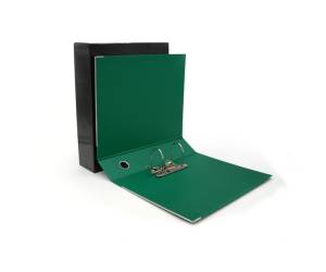 Registratore Kingbox dorso 8 cm protocollo 23 x 33 cm verde - 1192 - 1