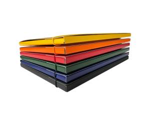 Cartella 3 lembi con elastico 25 x 34 cm dorso 1 cm grigio - 7633 - 1