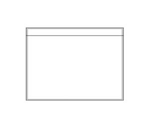 Busta adesiva portadocumenti senza stampa DL 22,8 x 12 cm carta trasparente Eco - 16550 - 2