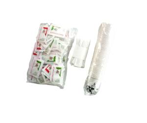 Serving kit 50 bicchierini 50 bustine zucchero 50 palettine - 19898 - 2