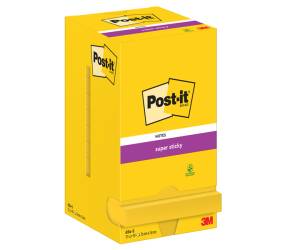 Blocco foglietti Super Sticky 654 S 76 x 76 mm giallo oro 90 fogli - 4625 - 1