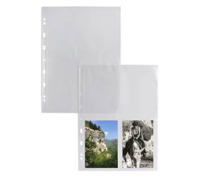 Buste forate Atla FT porta foto e cartoline 8 spazi 10 x 15 cm trasparente - 4228 - 1