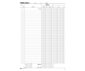 Blocco prima nota cassa 50,50 fogli autoautoricalcanti 31 x 21 cm - 15891 - 1