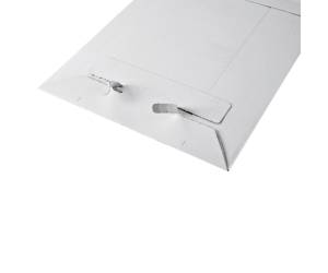 Busta a sacco in cartone chiusura autoadesiva 260 x 345 x 30 mm bianco - 26833 - 1