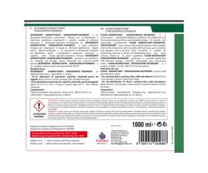 Disinfettante detergente - per pavimenti - concentrato - 1 lt - Tekna - k005 - 8009110025868 - DMwebShop - 2