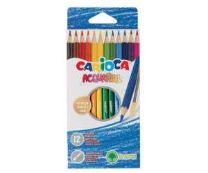 Matite colorate Acquarell - acquerellabili - colori assortiti - astuccio 12 pezzi - Carioca - 42857 - 8003511428570 - DMwebShop