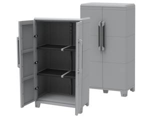 Armadio Transforming Modular 3 PPL 78 x 43,6 x 143 cm grigio - 10095