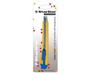 Cutter con bloccalama Premium - 9 mm - 2 lame incluse - Starline - STL SX-42 - STL (SX-42) - 8025133102942 - DMwebShop