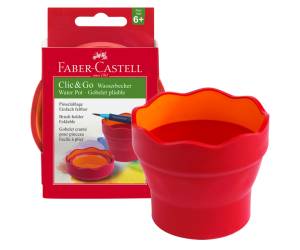 Vaschetta Click Go multiuso rossa Faber Castell - 9520