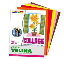Carta velina - 50 x 76 cm - assortimento 5 colori caldi - busta 25 fogli - Deco - 10732 - 8004957107326 - DMwebShop