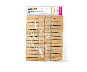 Molletta in legno - 72 x 10 mm - CWR - busta 50 pezzi - Deco - 11689 - 8004957116892 - DMwebShop