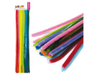 Ciniglia animata - diametro 9 mm - lunghezza 30 cm - colori assortiti - busta 30 fili - Deco - 1705/G - 8004957027471 - DMwebShop