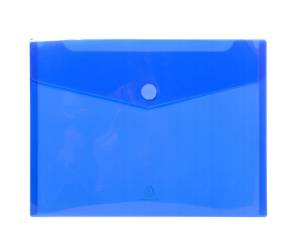 Busta a tasca con chiusura in velcro - PPL - 24 x 32 cm - blu-trasparente - conf. 5 pezzi - Exacompta - 56422E - 3130630564225 - DMwebShop