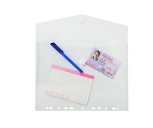 Busta forata con chiusura in velcro - PPL - 24 x 32 cm - trasparente - conf. 5 pezzi - Exacompta - 57381E - 3130630573814 - DMwebShop