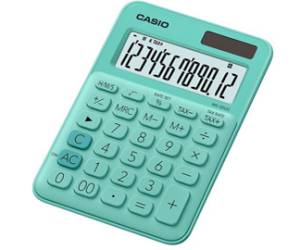 Calcolatrice da tavolo - MS-20UC - 12 cifre - verde - Casio - MS-20UC-GN-W-EC - 4549526612763 - DMwebShop