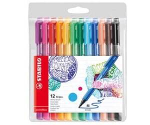 Pennarello PointMax punta feltro - punta 0,8 mm - astuccio 12 colori assortiti - Stabilo - 488/12-01 - 4006381503679 - DMwebShop