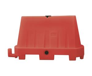 Barriera stradale tipo New Jersey 100 x 40 x 70 cm PE rosso - 18356