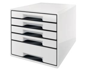 Cassettiera Drawer Cabinet Cube 5,28,7 x 27 x 36,3 cm bianco - 16335