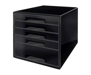 Cassettiera Drawer Cabinet Cube 5 nero - 16337