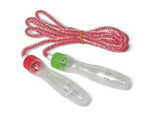 Corda per saltare lunghezza 2,48 mt impugnatura in plastica - 18666