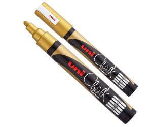 Marcatore a gesso liquido Uni Chalk Marker punta tonda 1,80,2,5 mm oro - 16756