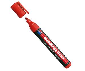 Marcatore permanente 300 punta conica da 1,5 a 3 mm rosso - 16724