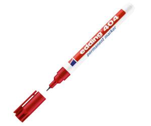 Marcatore permanente 404 punta tonda extra fine 0,75 mm rosso - 16384